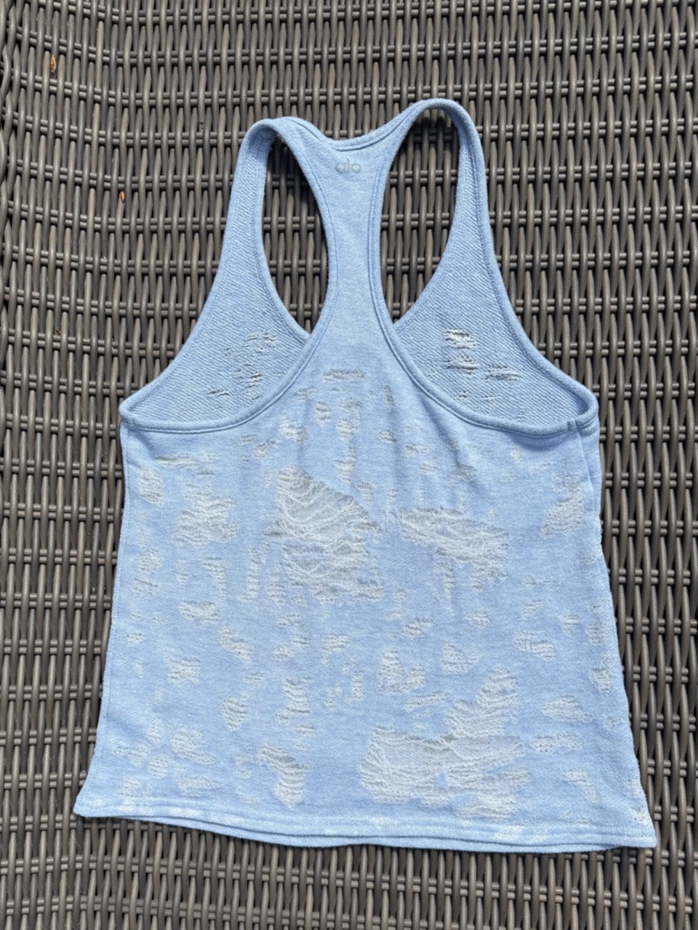 Alo Distressed Racerback Tank Top - Picture 10 of 16